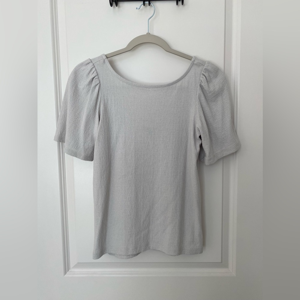 Banana Republic Crepe Jacquard Scoop Back Top